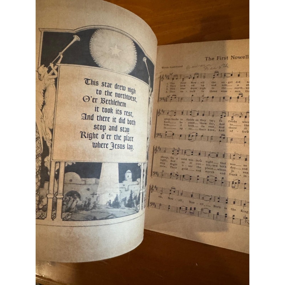 Vintage‎ Christmas Carols Book Children Songs Karl Schulte FD Lohman - Picture 6 of 9